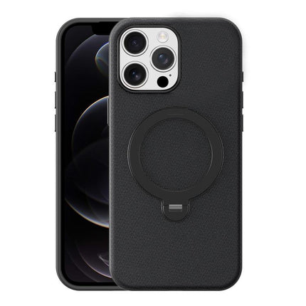 Tech Fabric 360 Rotation Holder Magnetic Phone Case with AI Camera Button, For iPhone 16 Pro Max, For iPhone 16 Pro, For iPhone 16