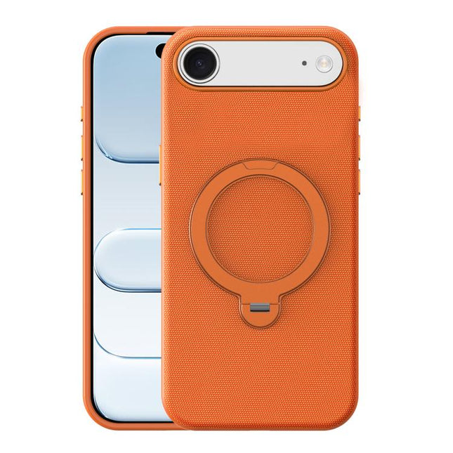 Tech Fabric 360 Rotation Holder Magnetic Phone Case with AI Camera Button, For iPhone 17 Pro Max, For iPhone 17 Pro, For iPhone 17, For iPhone Air