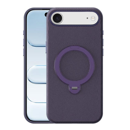 Tech Fabric 360 Rotation Holder Magnetic Phone Case with AI Camera Button, For iPhone 17 Pro Max, For iPhone 17 Pro, For iPhone 17, For iPhone Air