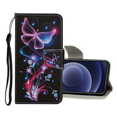 Colored Drawing Pattern Horizontal Flip Leather Case with Holder & Card Slots & Wallet, For iPhone 12 mini