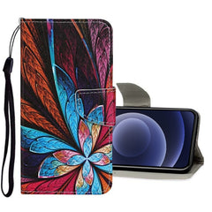 Colored Drawing Pattern Horizontal Flip Leather Case with Holder & Card Slots & Wallet, For iPhone 12 mini