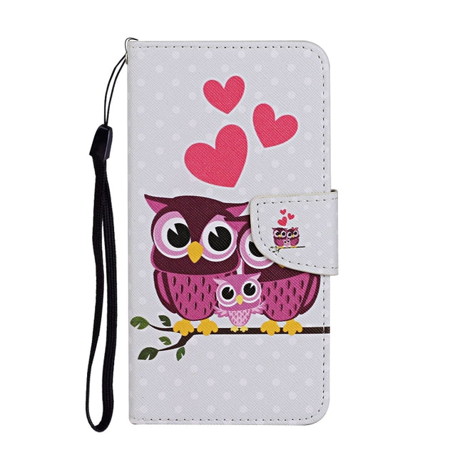 Colored Drawing Pattern Horizontal Flip Leather Case with Holder & Card Slots & Wallet, For iPhone 12 mini, For iPhone 12 / 12 Pro