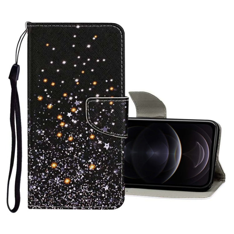 Colored Drawing Pattern Horizontal Flip Leather Case with Holder & Card Slots & Wallet, For iPhone 12 mini, For iPhone 12 / 12 Pro