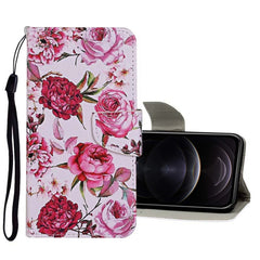 Colored Drawing Pattern Horizontal Flip Leather Case with Holder & Card Slots & Wallet, For iPhone 12 / 12 Pro