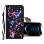 For iPhone 12 Pro Max / Fluoreszierender Schmetterling