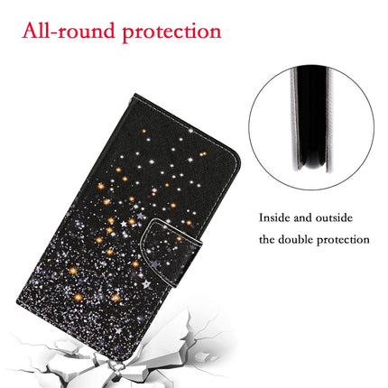 Horizontale Klapphülle aus Leder mit farbigem Zeichenmuster, Halter, Kartenfächern und Geldbörse, für iPhone 12/12 Pro