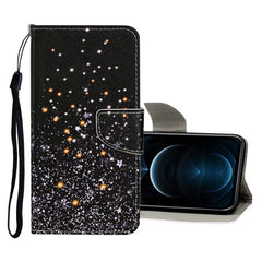 Colored Drawing Pattern Horizontal Flip Leather Case with Holder & Card Slots & Wallet, For iPhone 12 Pro Max