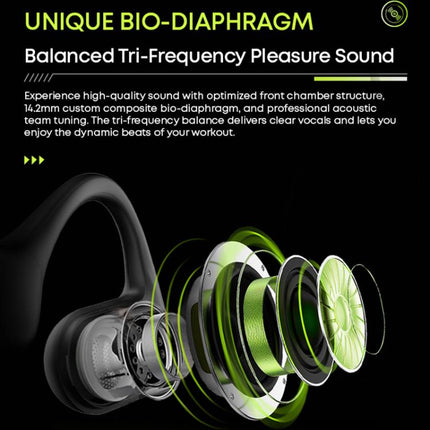 Langsdom AirWare BE10 Air Conductive Open Type Waterproof Bluetooth Sports Earphone with 32GB Memory