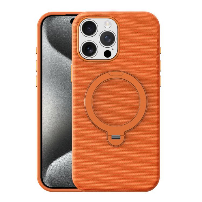 Tech Fabric 360 Rotation Holder Magnetic Phone Case, For iPhone 15 Pro Max, For iPhone 15 Pro, For iPhone 15, For iPhone 14