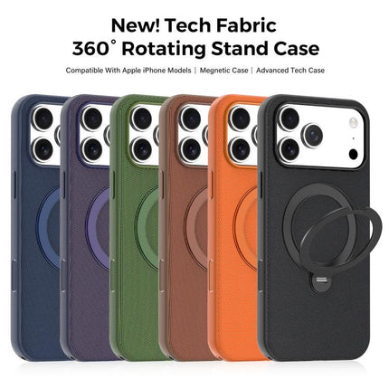 Tech Fabric 360 Rotation Holder Magnetic Phone Case, For iPhone 11 Pro Max, For iPhone 11