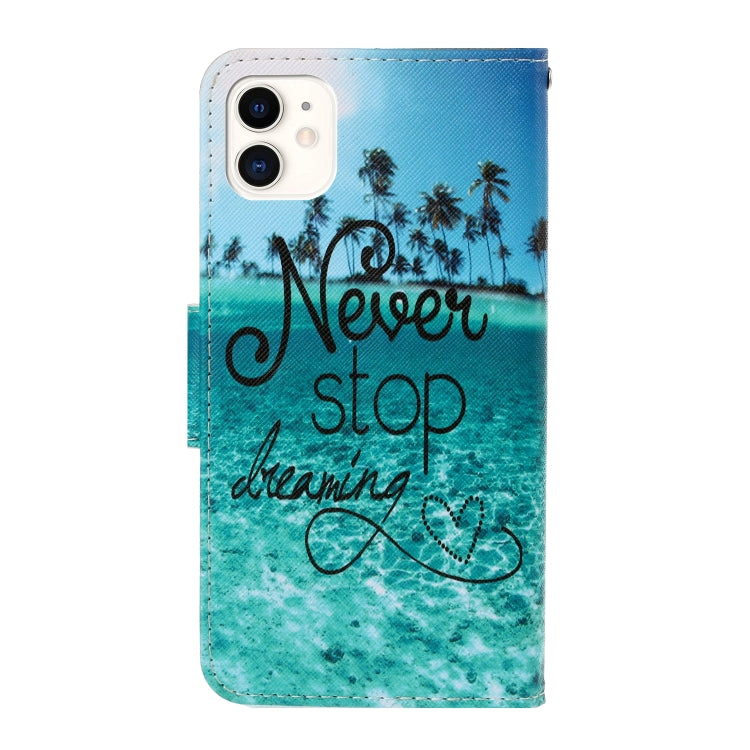 3D Colored Drawing Horizontal Flip PU Leather Case with Holder & Card Slots & Wallet, For iPhone 12 mini