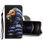 For iPhone 12 / 12 Pro / Down Jacket Cat