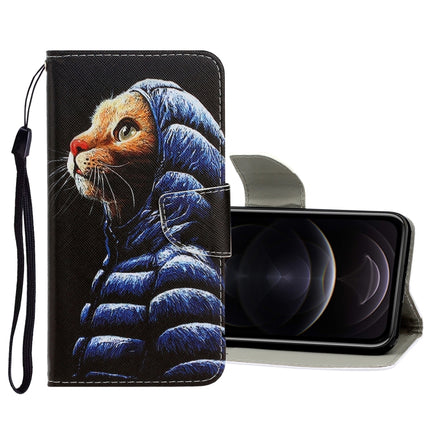 3D Colored Drawing Horizontal Flip PU Leather Case with Holder & Card Slots & Wallet, For iPhone 12 / 12 Pro