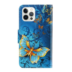 3D Colored Drawing Horizontal Flip PU Leather Case with Holder & Card Slots & Wallet, For iPhone 12 / 12 Pro