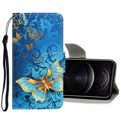 3D Colored Drawing Horizontal Flip PU Leather Case with Holder & Card Slots & Wallet, For iPhone 12 / 12 Pro