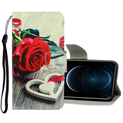 3D Colored Drawing Horizontal Flip PU Leather Case with Holder & Card Slots & Wallet, For iPhone 12 Pro Max