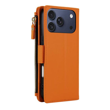 Crossbody Diamond 9 Card Slots Zipper Bag Vegan Leather Phone Case, For iPhone 17 Pro Max, For iPhone 17 Pro, For iPhone 16 Pro Max