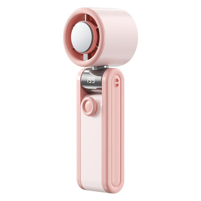 Y30 Portable Mini Tri-Fold Handheld Digital Display Cooling Fan