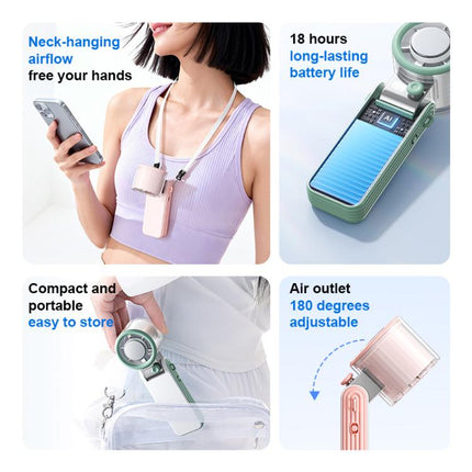 Y31 Portable Mini Foldable Handheld Digital Display Cooling Fan