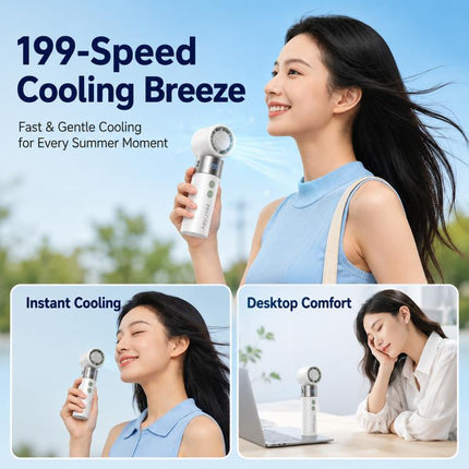 Y41 199 Level Mini Foldable Adjustable Handheld Cooling Fan