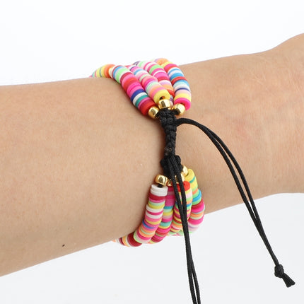 Bohemian Style Soft Ceramic Beaded Strap For Apple Series 6 & SE & 5 & 4 44mm / 3 & 2 & 1 42mm, For Apple Series 7 45mm / 6 & SE & 5 & 4 44mm / 3 & 2 & 1 42mm
