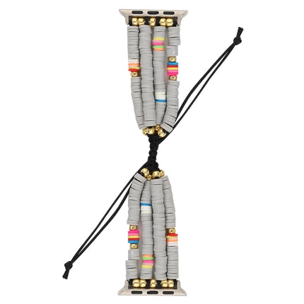 Bohemian Style Soft Ceramic Beaded Strap For Apple Series 6 & SE & 5 & 4 44mm / 3 & 2 & 1 42mm, For Apple Series 7 45mm / 6 & SE & 5 & 4 44mm / 3 & 2 & 1 42mm