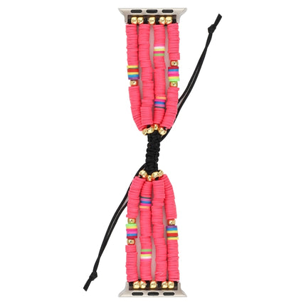 Bohemian Style Soft Ceramic Beaded Strap For Apple Series 6 & SE & 5 & 4 44mm / 3 & 2 & 1 42mm, For Apple Series 7 45mm / 6 & SE & 5 & 4 44mm / 3 & 2 & 1 42mm