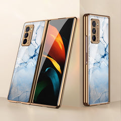 GKK Electroplating Painted Glass Case, For Samsung Galaxy Z Fold2