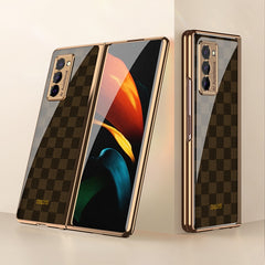 GKK Electroplating Painted Glass Case, For Samsung Galaxy Z Fold2