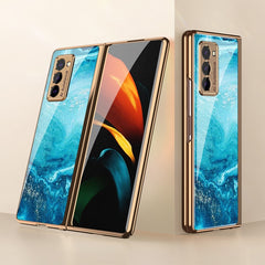 GKK Electroplating Painted Glass Case, For Samsung Galaxy Z Fold2