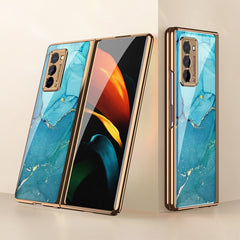 GKK Electroplating Painted Glass Case, For Samsung Galaxy Z Fold2