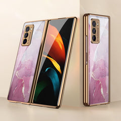 GKK Electroplating Painted Glass Case, For Samsung Galaxy Z Fold2