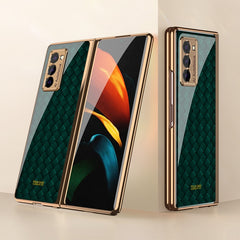 GKK Electroplating Painted Glass Case, For Samsung Galaxy Z Fold2