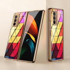 GKK Electroplating Painted Glass Case, For Samsung Galaxy Z Fold2