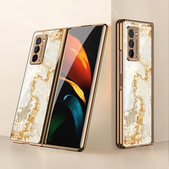 GKK Electroplating Painted Glass Case, For Samsung Galaxy Z Fold2