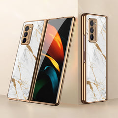 GKK Electroplating Painted Glass Case, For Samsung Galaxy Z Fold2