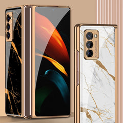 GKK Electroplating Painted Glass Case, For Samsung Galaxy Z Fold2