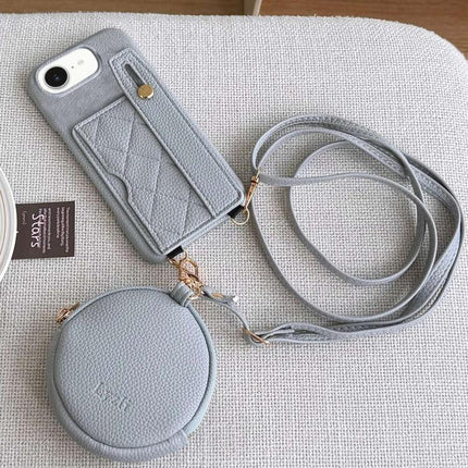 Diamond Pattern Wristband Card Slot PU Phone Case with Small Wallet, For iPhone 17 Pro, For iPhone 17