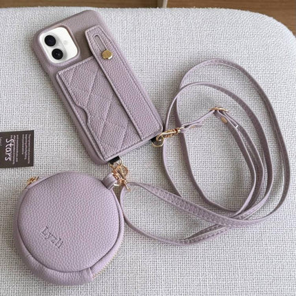 Diamond Pattern Wristband Card Slot PU Phone Case with Small Wallet, For iPhone 17 Pro, For iPhone 17