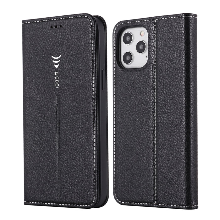 GEBEI PU+TPU Horizontal Flip Protective Case with Holder & Card Slots, For iPhone 12 / 12 Pro, For iPhone 12 Pro Max