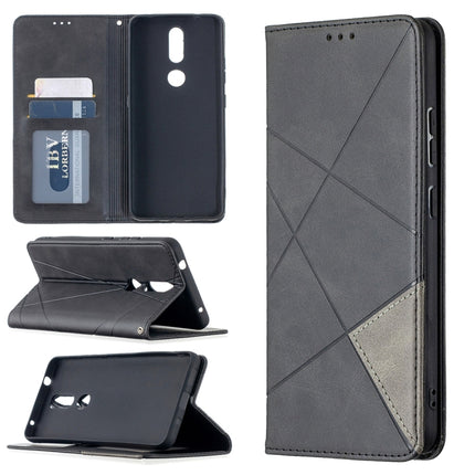 Rhombus Texture Horizontal Flip Magnetic Leather Case with Holder & Card Slots, For Nokia 2.4, For Nokia 3.4, For Xiaomi Mi 10T / 10 Pro 5G, For Xiaomi Mi 10T Lite 5G