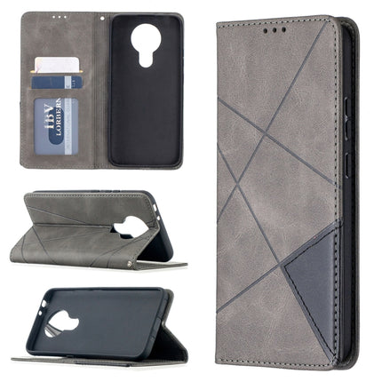 Rhombus Texture Horizontal Flip Magnetic Leather Case with Holder & Card Slots, For Nokia 2.4, For Nokia 3.4, For Xiaomi Mi 10T / 10 Pro 5G, For Xiaomi Mi 10T Lite 5G