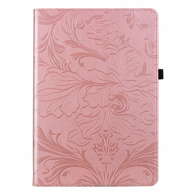 Floral Embossed Pattern Vegan Leather Tablet Case, For iPad Pro 12.9 2020 2021