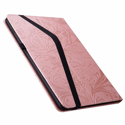 Floral Embossed Pattern Vegan Leather Tablet Case, For iPad Pro 12.9 2020 2021