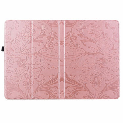 Floral Embossed Pattern Vegan Leather Tablet Case, For iPad Pro 12.9 2020 2021
