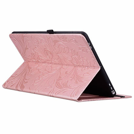 Floral Embossed Pattern Vegan Leather Tablet Case, For iPad Pro 12.9 2020 2021
