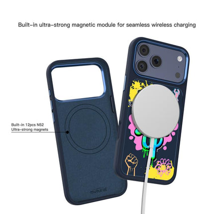 Mutural Graffiti Series Magnetic Phone Case, For iPhone 17 Pro Max, For iPhone 17 Pro