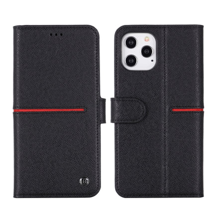 GEBEI Top-grain Leather Horizontal Flip Protective Case with Holder & Card Slots & Wallet & Photo Frame, For iPhone 12 mini, For iPhone 12 / 12 Pro, For iPhone 12 Pro Max