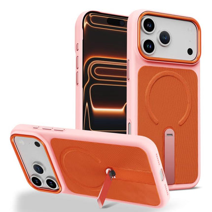 Tech Fabric Rotating Stand Magnetic Phone Case, For iPhone 17e / 16e, For iPhone 17 Pro Max, For iPhone 17 Pro