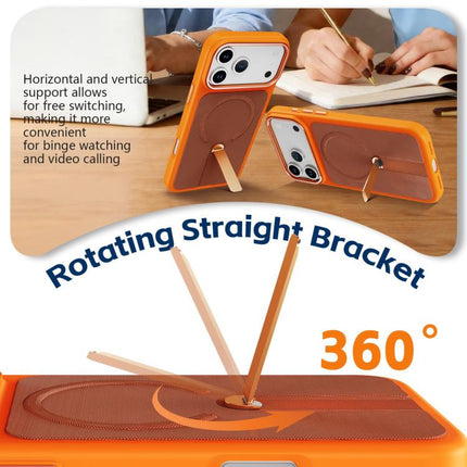 Tech Fabric Rotating Stand Magnetic Phone Case, For iPhone 17e / 16e, For iPhone 17 Pro Max, For iPhone 17 Pro